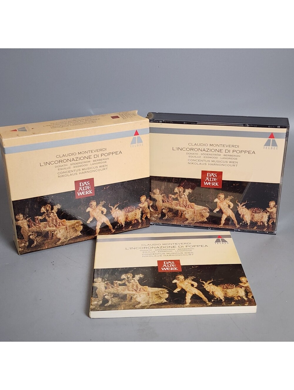 Claudio Monteverdi - L'Incoronazione di Poppea 4CD Box Set Teldec Das Alte Werk